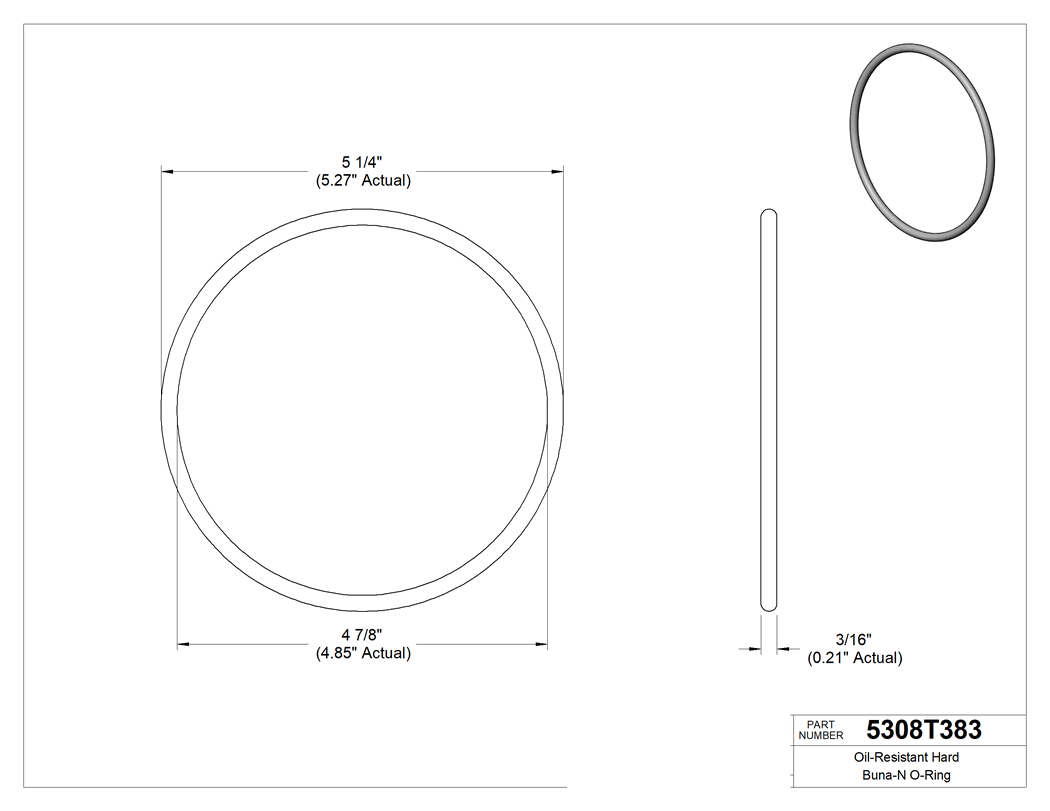Technical drawing - 5308T383